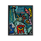 Liberté égalité fraternité Street Art French Graffiti Framed Canvas Print Gallery Image 6