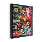 Life is beautiful street art graffiti Framed Canvas Print Gallery Image 2