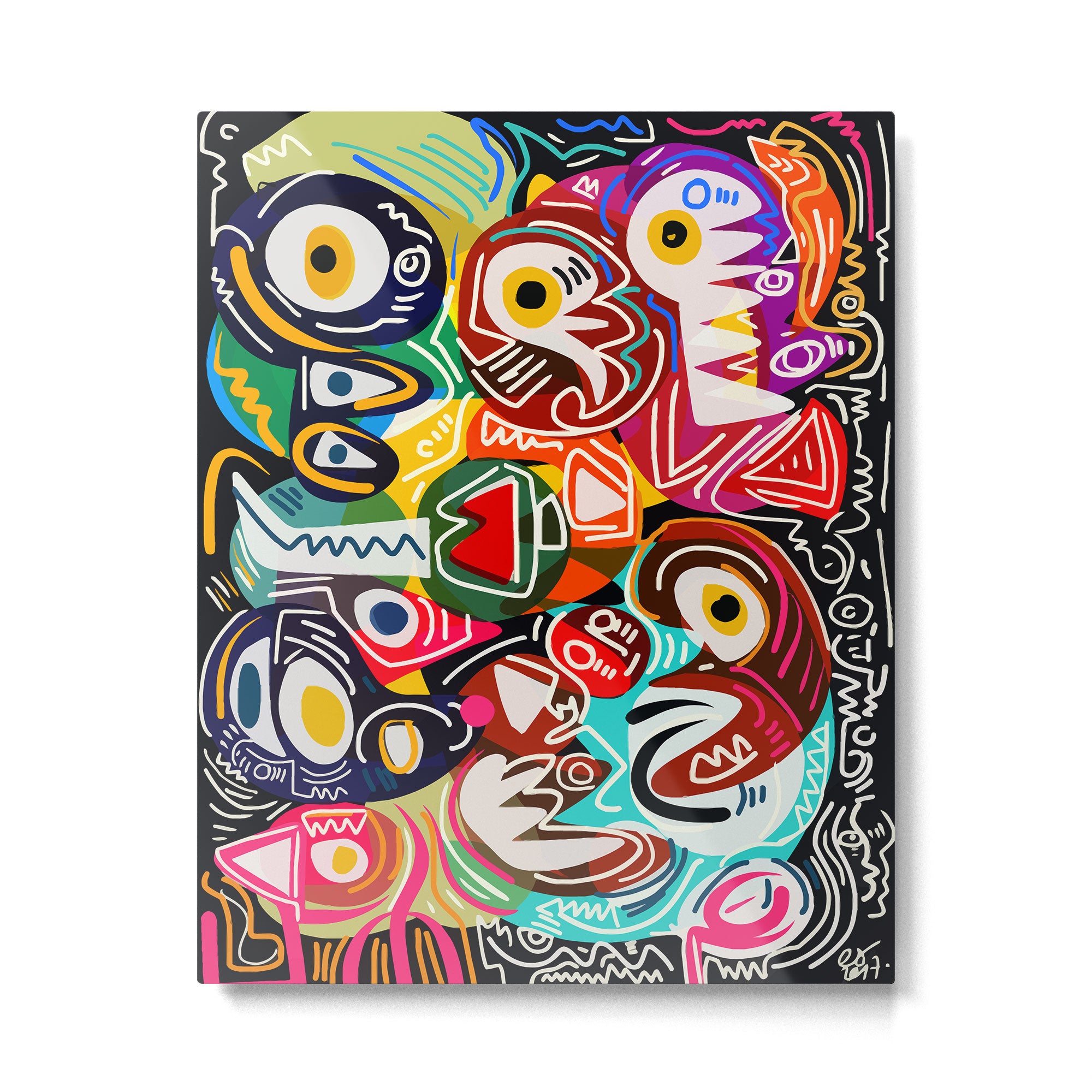Life is beautiful street art graffiti Metal Print Gallery Image 4