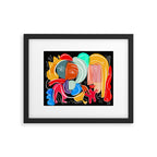 Love your family expressionist cubist street art Framed Art Print Gallery Image 5