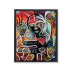 Muscle is Life Street Art Graffiti Love Framed Canvas Print Gallery Image 6