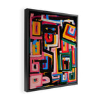 Neo Cubism Abstract Art Pattern Mystic Framed Canvas Print Gallery Image 2
