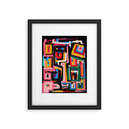 Neo Cubism Abstract Art Pattern Mystic Framed Art Print Gallery Image 5