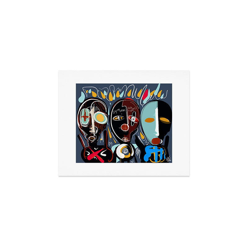 Say my name street art brut painting Art Print Gallery Image 1