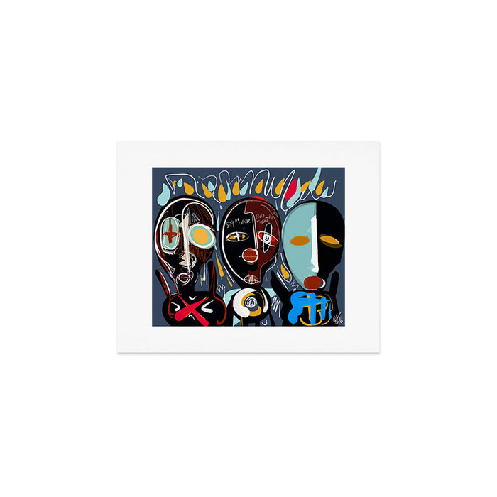 Say my name street art brut painting Art Print Gallery Image 1