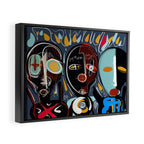 Say my name street art brut painting Framed Canvas Print Gallery Image 2