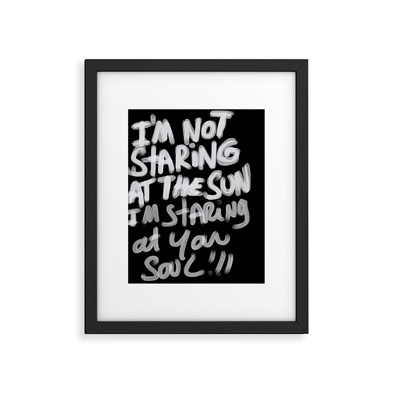 Staring @ your soul Framed Art Print Gallery Image 5