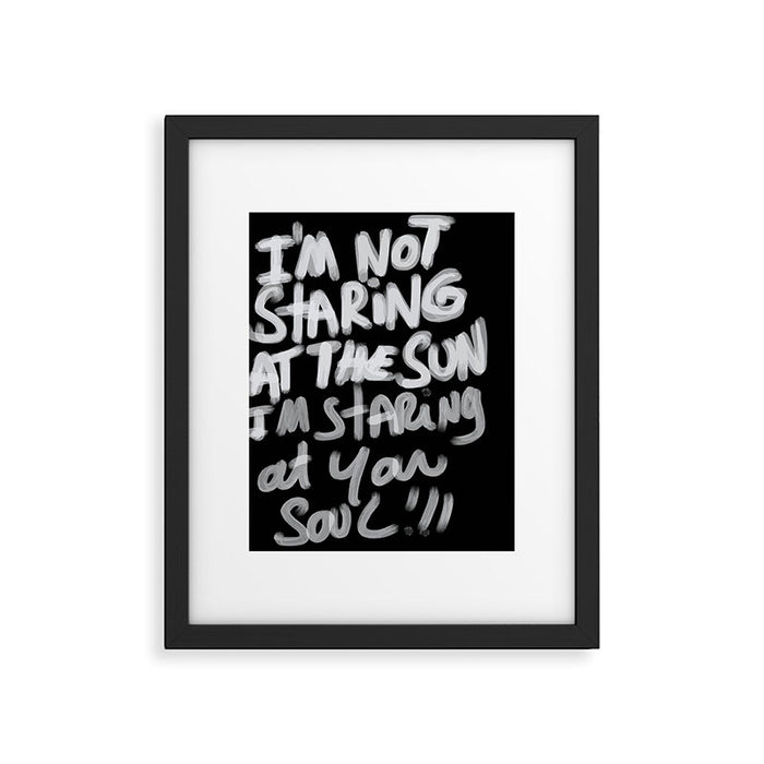 Staring @ your soul Framed Art Print Gallery Image 1