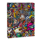 Stickers Attack Street Art Graffiti Canvas Print Gallery Image 6