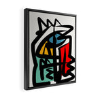 Street art abstract portrait pop Framed Canvas Print Gallery Image 2