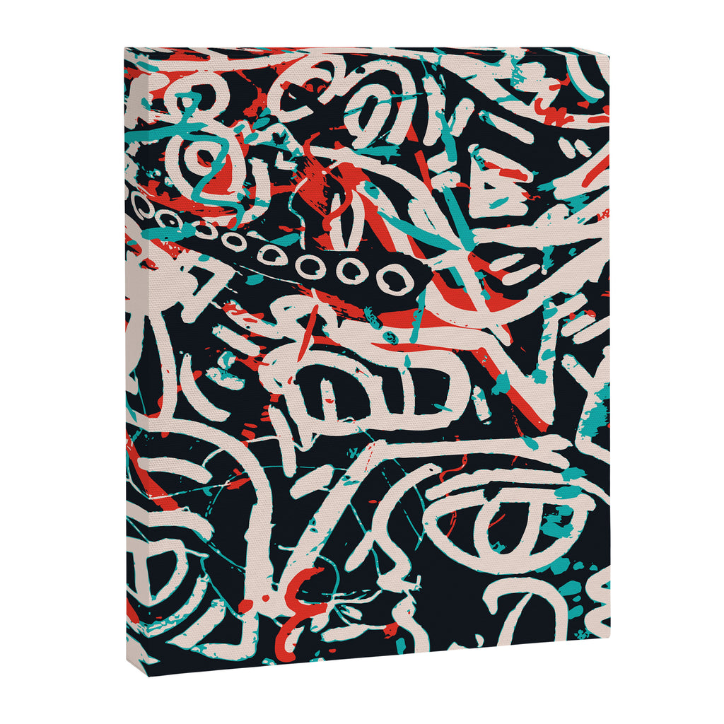 Street Art Pattern Graffiti Post Canvas Print Gallery Image 6