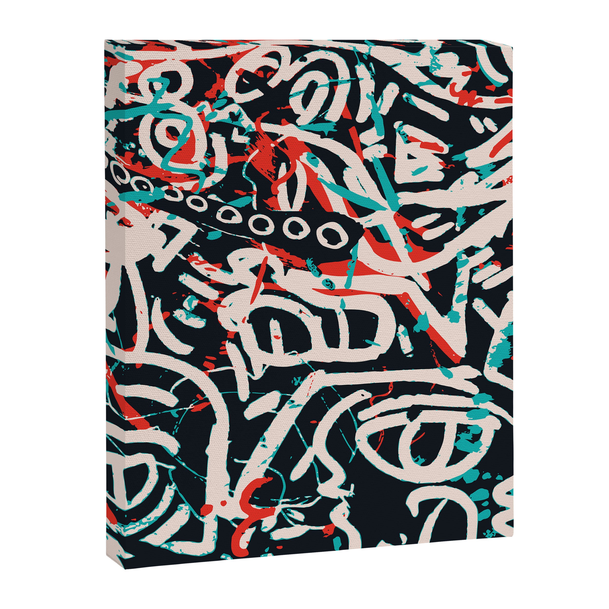 Street Art Pattern Graffiti Post Canvas Print Gallery Image 6
