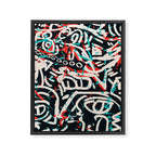 Street Art Pattern Graffiti Post Framed Canvas Print Gallery Image 6