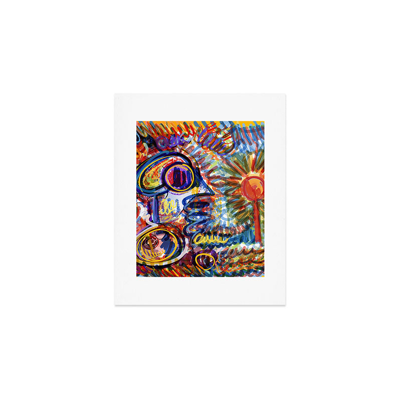 Sunny Life Graffiti Doodle Art by Emmanuel Signorino Art Print Gallery Image 1