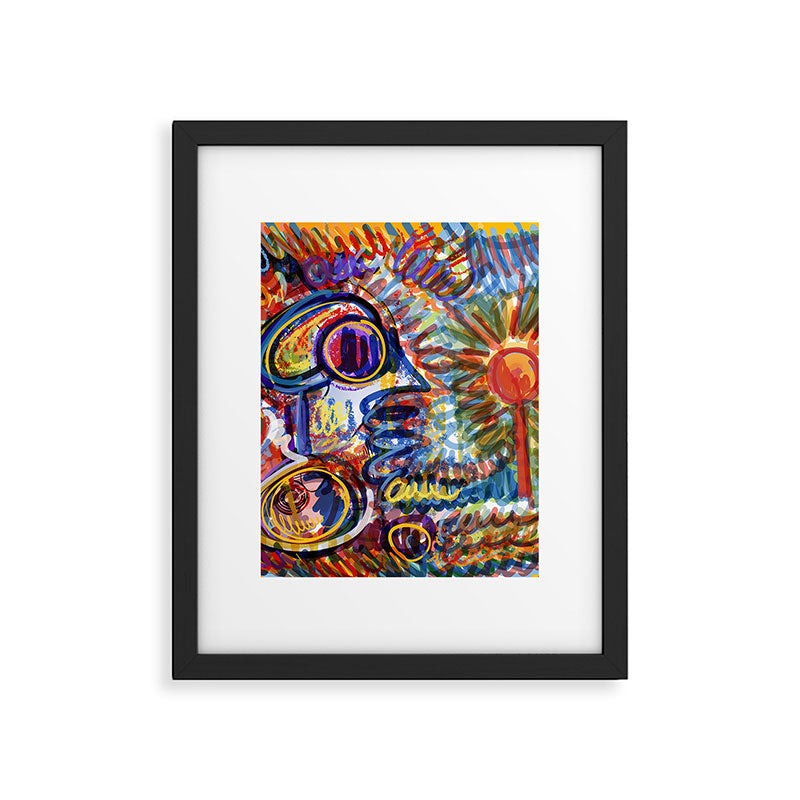 Sunny Life Graffiti Doodle Art by Emmanuel Signorino Framed Art Print Gallery Image 6