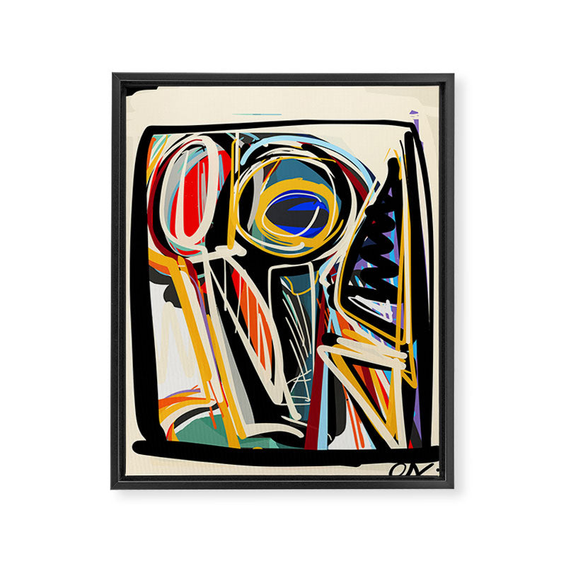 The Scream Street Art Graffiti Framed Canvas Print Gallery Image 6