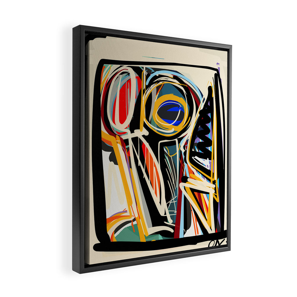 The Scream Street Art Graffiti Framed Canvas Print Gallery Image 2