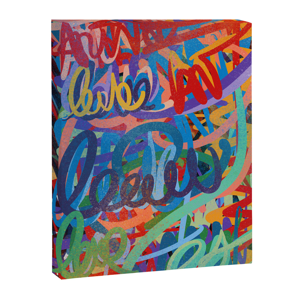 Urban Graffiti Art Love Sprayed  Canvas Print Gallery Image 8