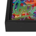 Urban Graffiti Art Love Sprayed  Framed Canvas Print Gallery Image 3