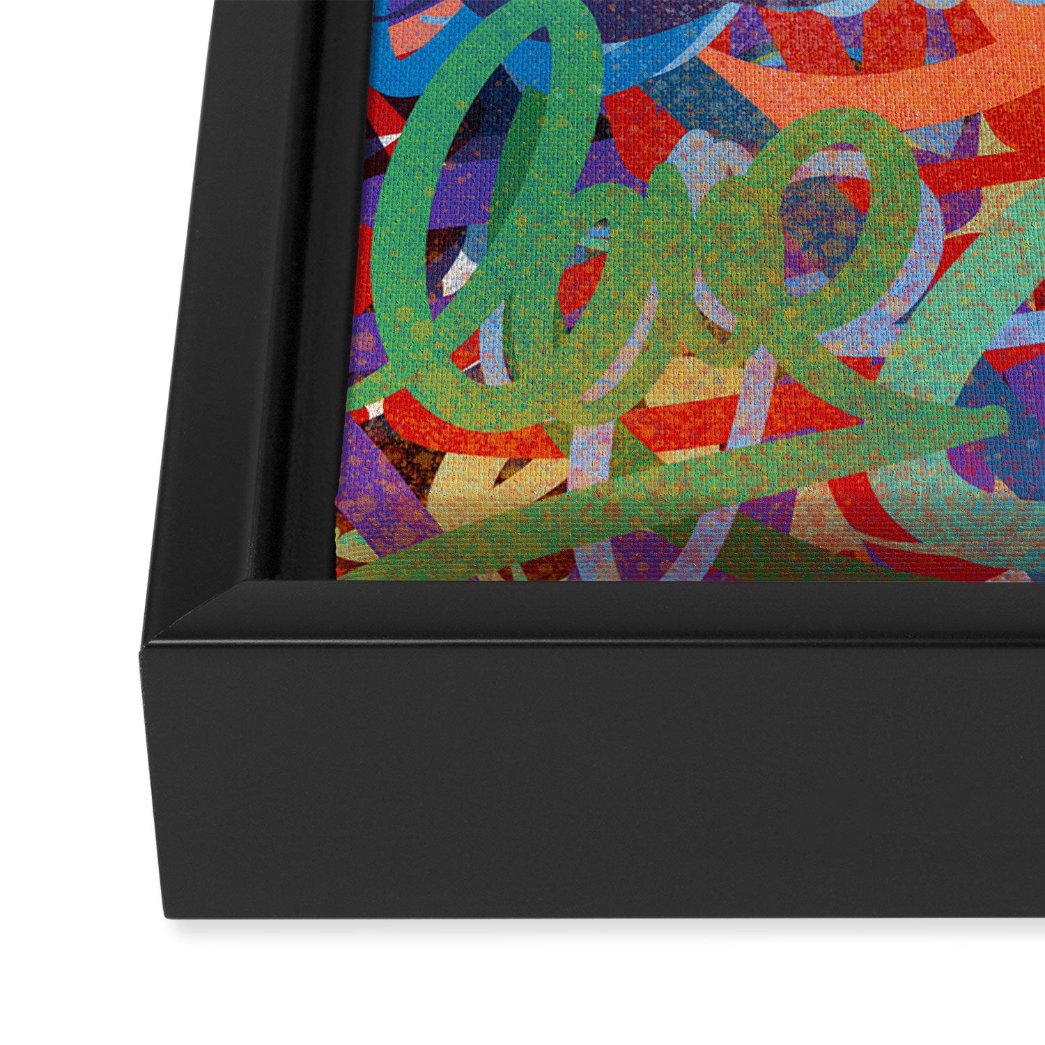 Urban Graffiti Art Love Sprayed  Framed Canvas Print Gallery Image 3
