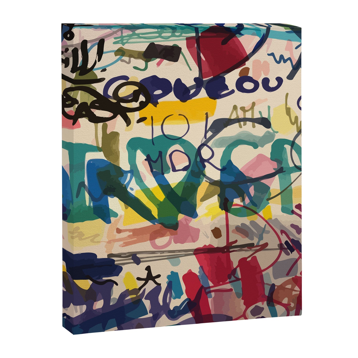 Urban Graffiti Paper Street Art Canvas Print Gallery Image 3