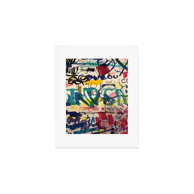 Urban Graffiti Paper Street Art Art Print Gallery Image 1