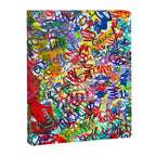 Urban Graffiti Pattern Art Made With Ink and Pen Canvas Print Gallery Image 6