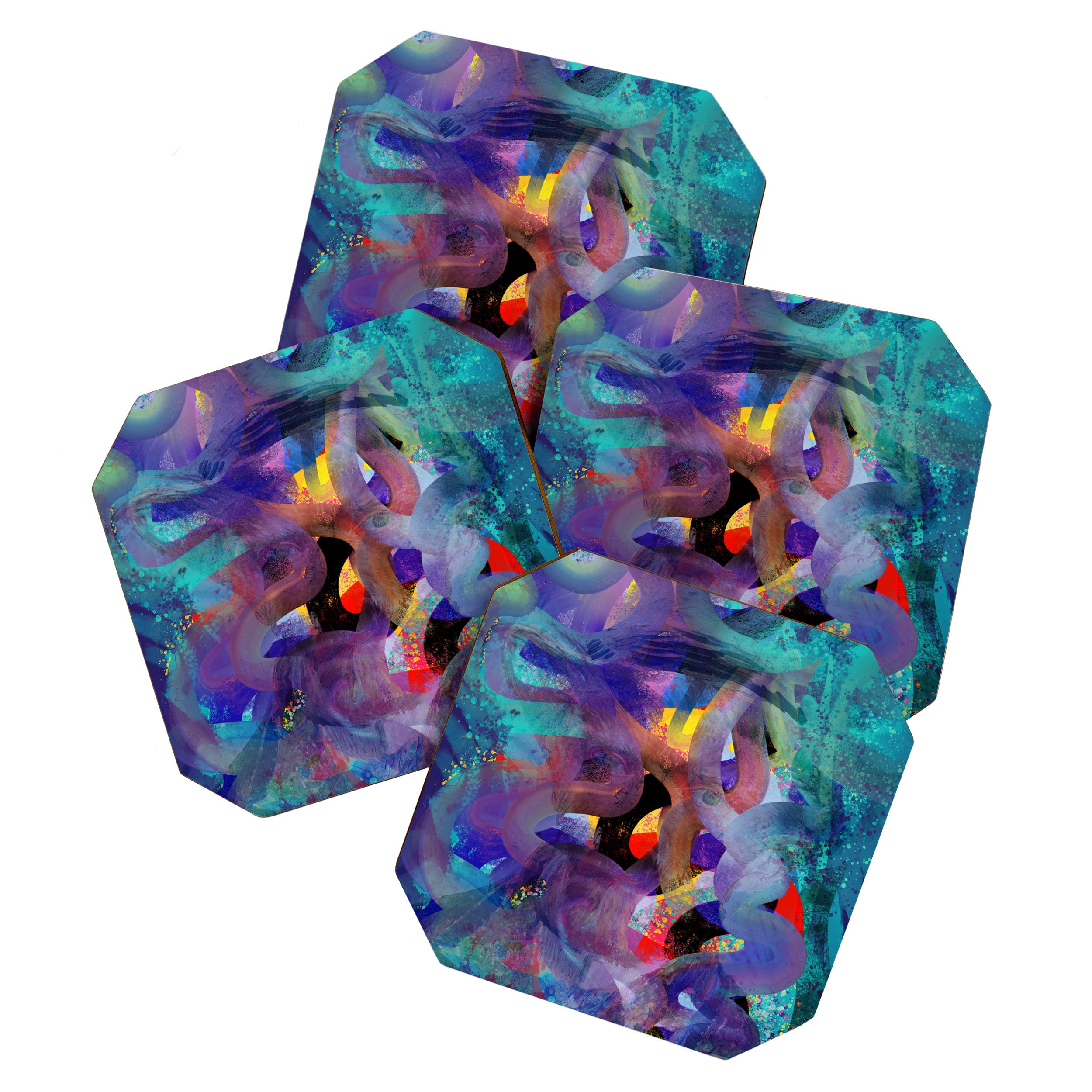 Where is Vincent ? Abstract 3D Mystic Art Coaster Gallery Image 1
