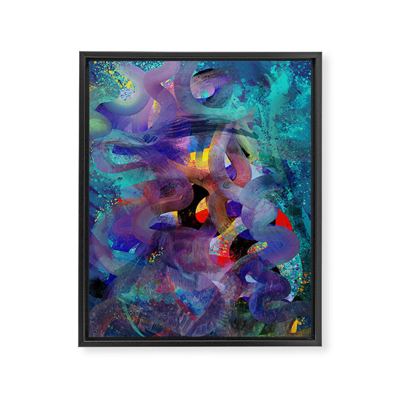 Where is Vincent ? Abstract 3D Mystic Art Framed Canvas Print Gallery Image 6