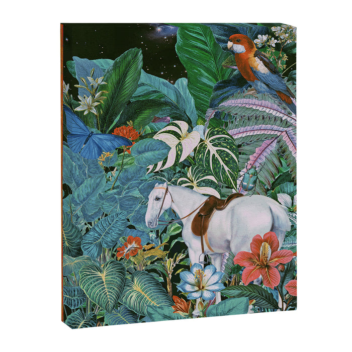 Botania I - Tropical Vintage Style Botanical Collage Canvas Print Gallery Image 1