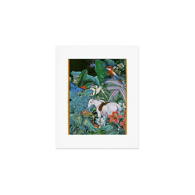 Botania I - Tropical Vintage Style Botanical Collage Art Print Gallery Image 1
