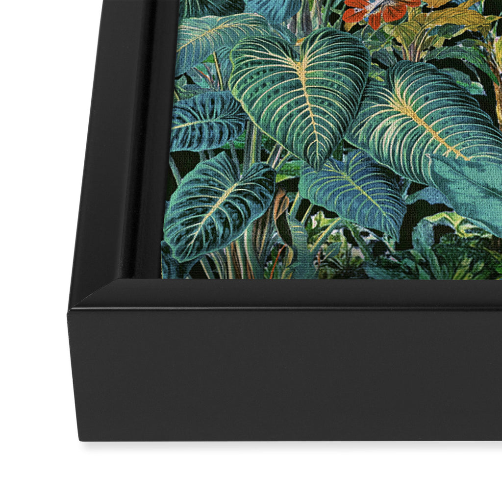 Botania I - Tropical Vintage Style Botanical Collage Framed Canvas Print Gallery Image 3