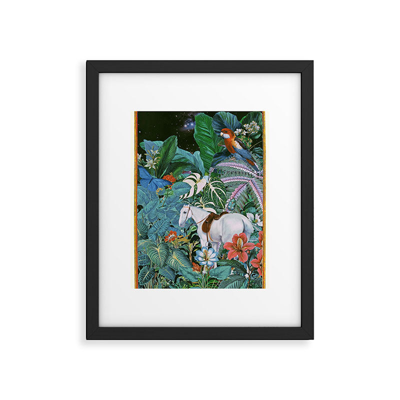 Botania I - Tropical Vintage Style Botanical Collage Framed Art Print Gallery Image 5
