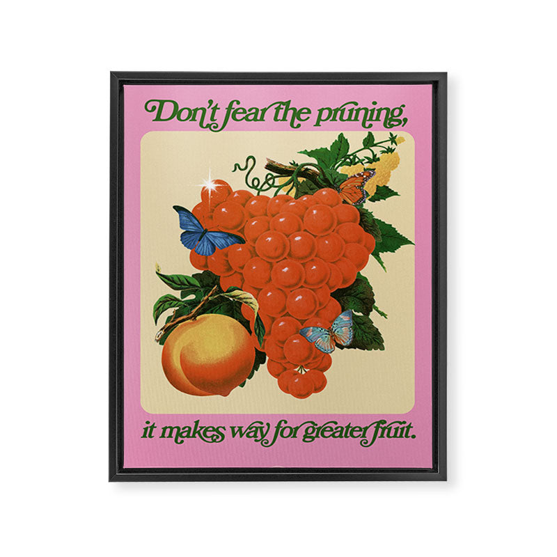 Don't Fear the Pruning - Collage Art Framed Canvas Print Gallery Image 6