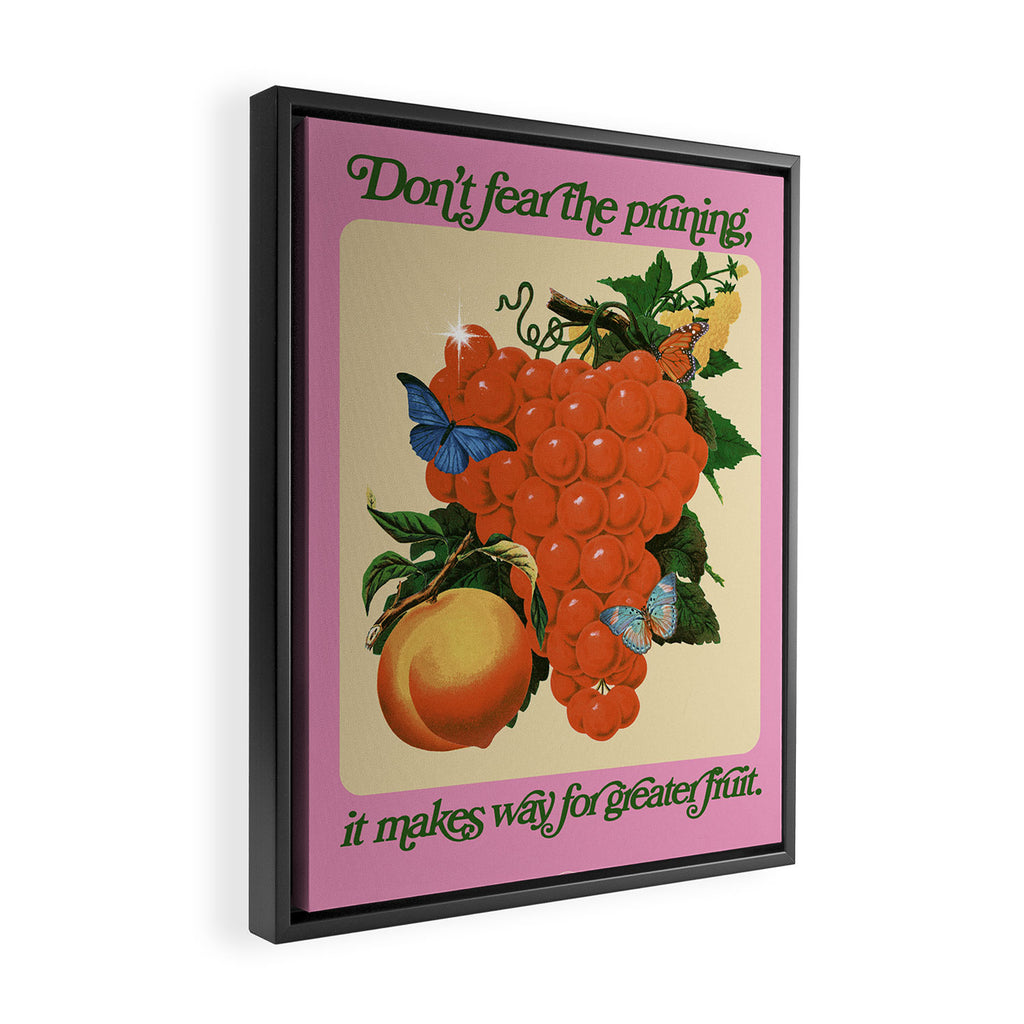 Don't Fear the Pruning - Collage Art Framed Canvas Print Gallery Image 2