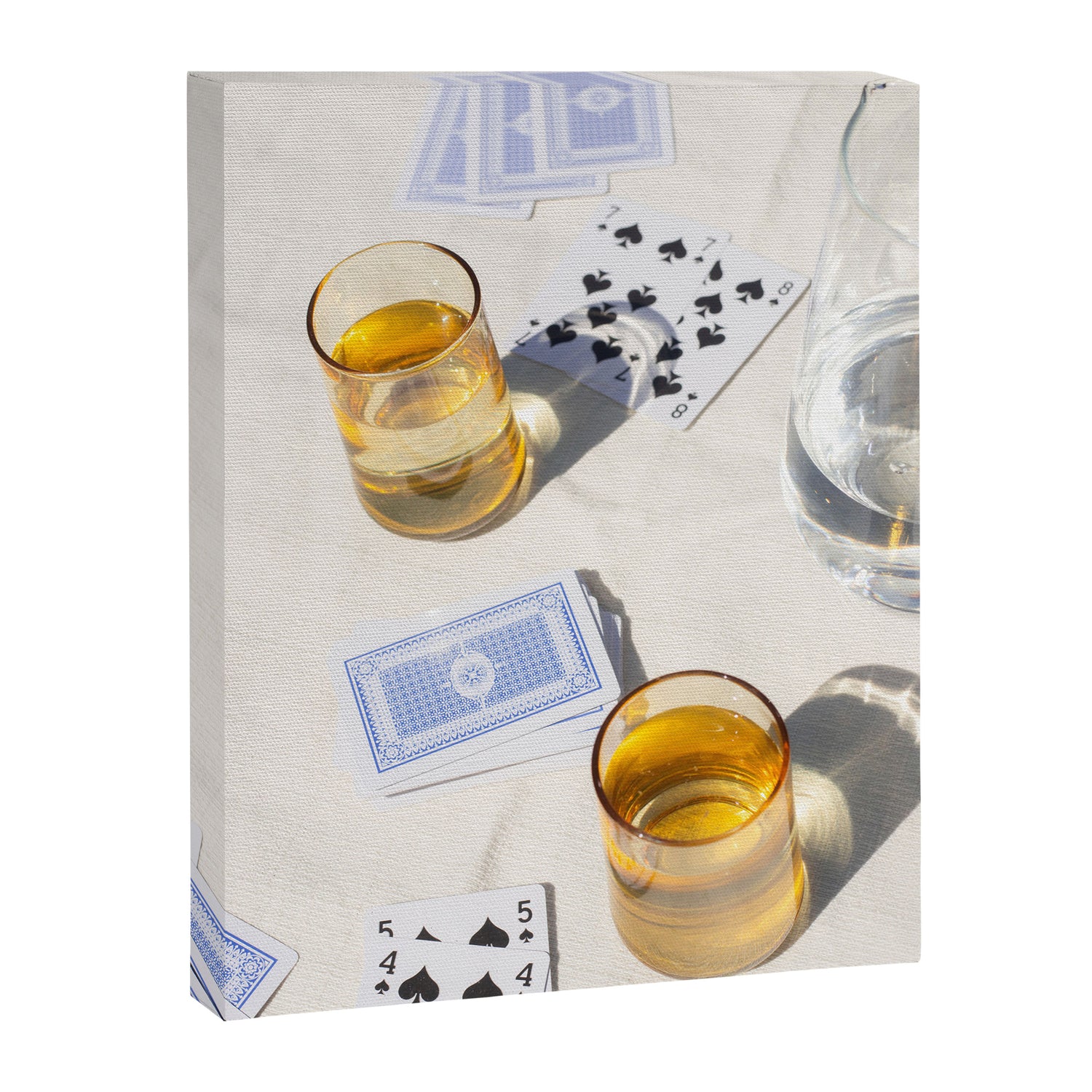 Playing a Game of Cards | Summer Sunshine Outside Games Photography Art Print Canvas Print Gallery Image 6