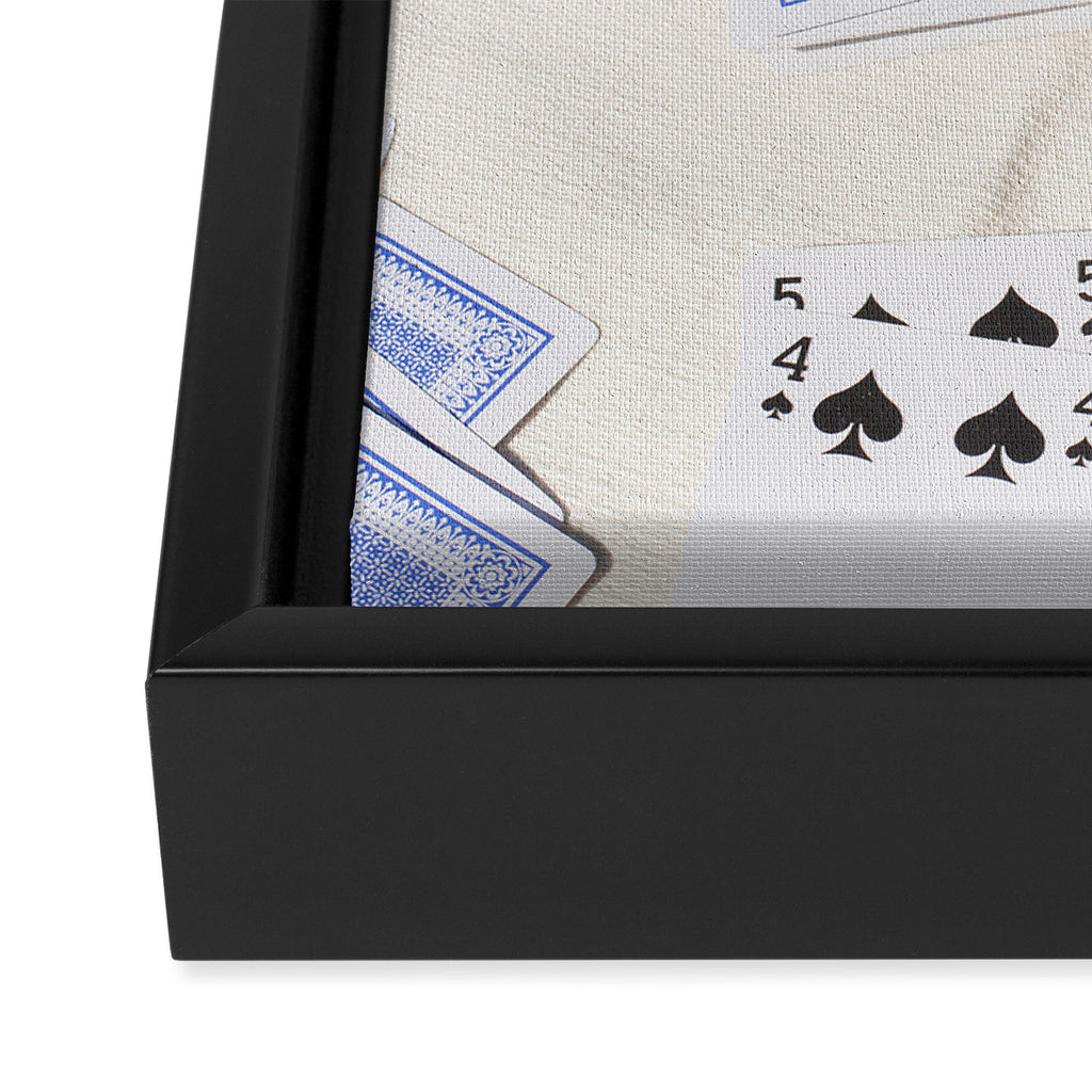 Playing a Game of Cards | Summer Sunshine Outside Games Photography Art Print Framed Canvas Print Gallery Image 3