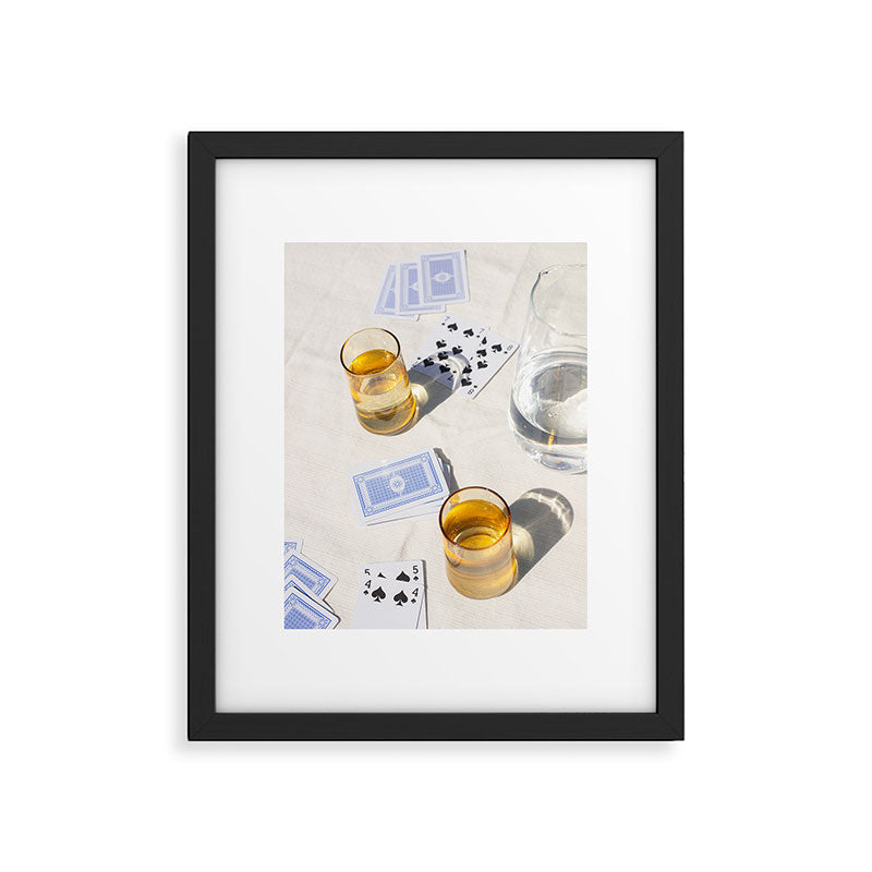 Playing a Game of Cards | Summer Sunshine Outside Games Photography Art Print Framed Art Print Gallery Image 5