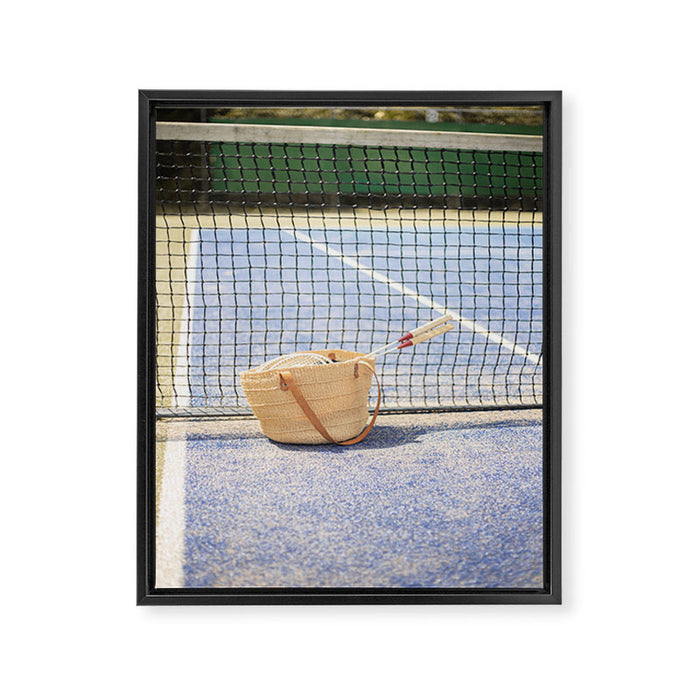 Playing Tennis in the Summer | Travel Photography Tennis Court Sports Field Art Print Framed Canvas Print Gallery Image 1