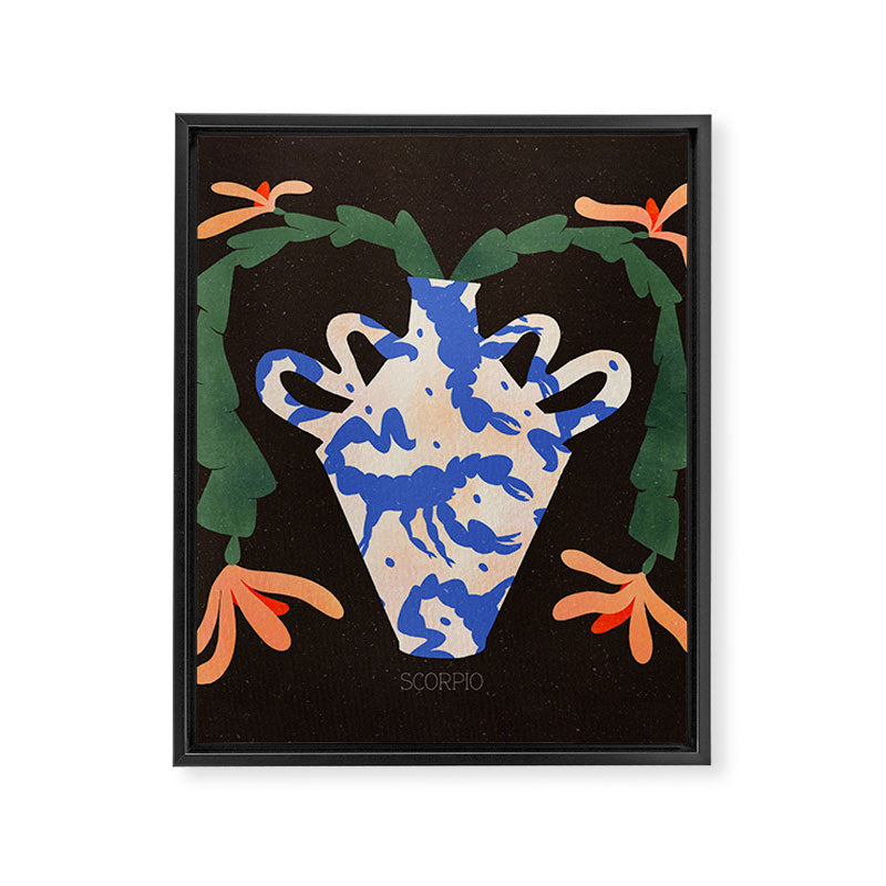 SCORPIO illustration Framed Canvas Print Gallery Image 3