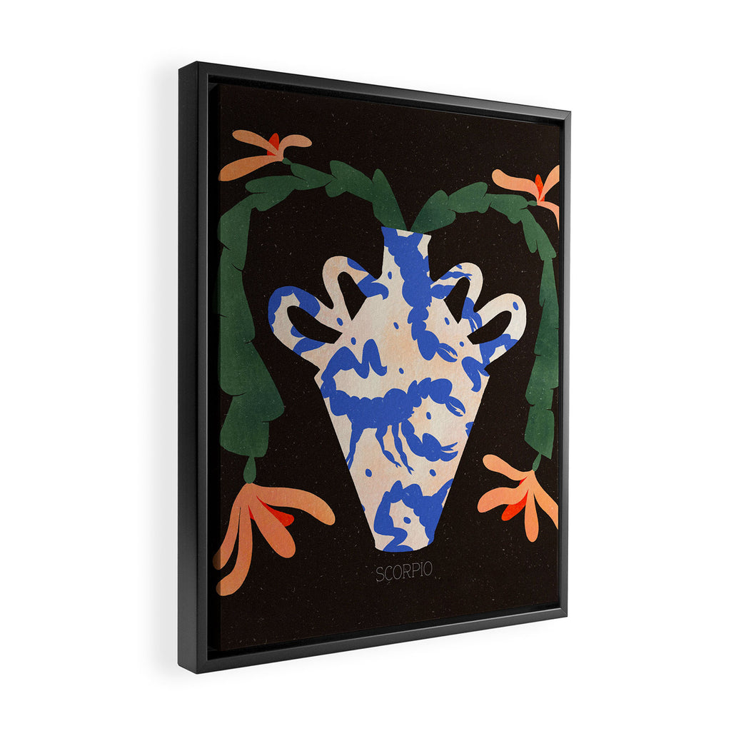 SCORPIO illustration Framed Canvas Print Gallery Image 2