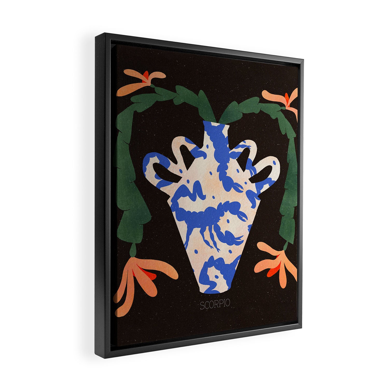 SCORPIO illustration Framed Canvas Print Gallery Image 2