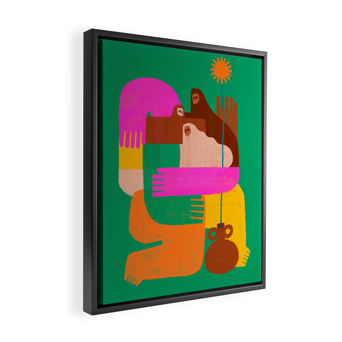 Familia Framed Canvas Print Gallery Image 2