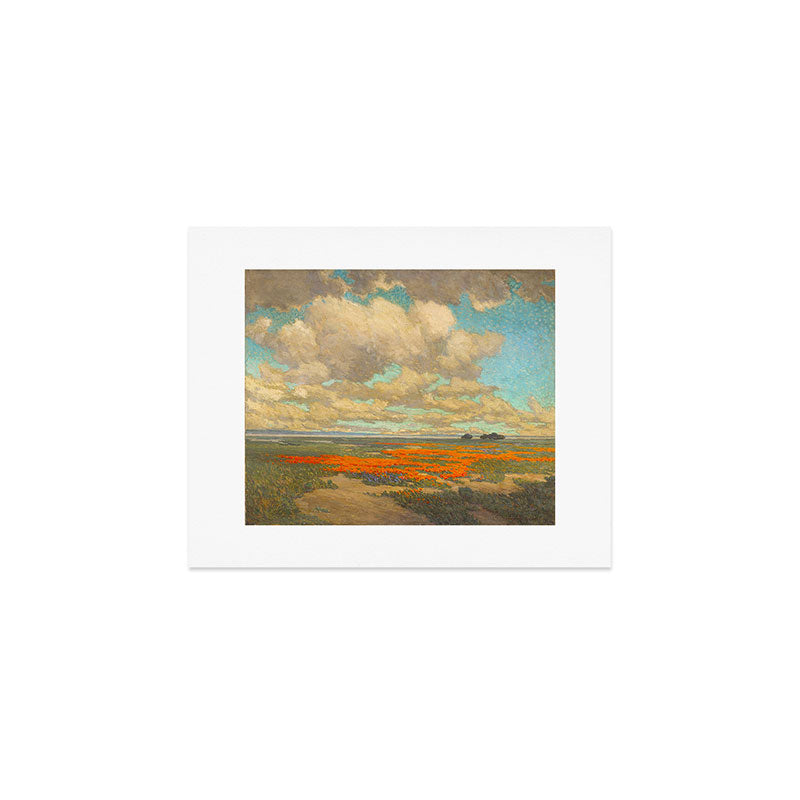 1911 Granville Redmond - A Field of California Poppies Art Print Gallery Image 1