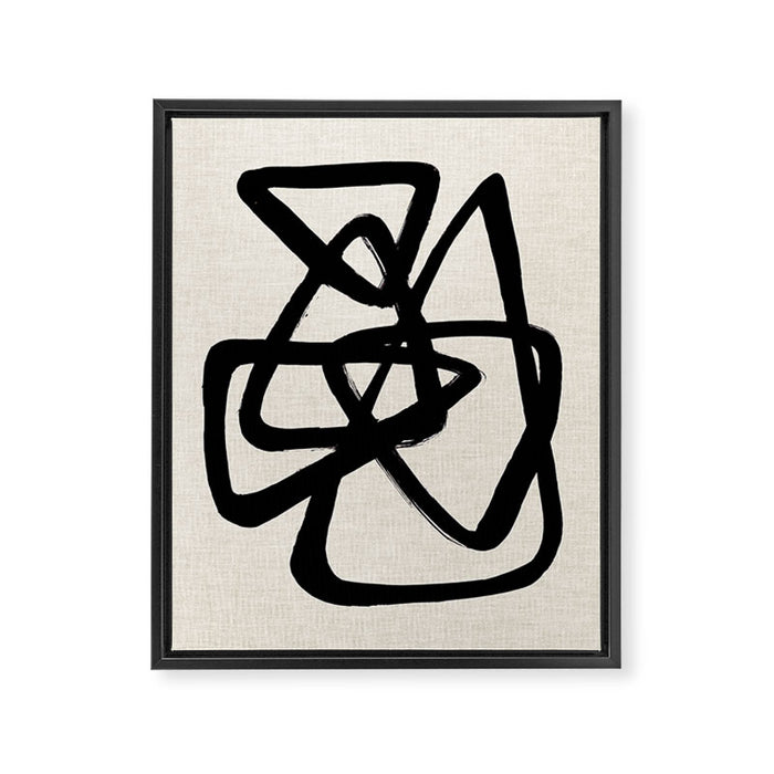 A Family Of Five Framed Canvas Print Gallery Image 1