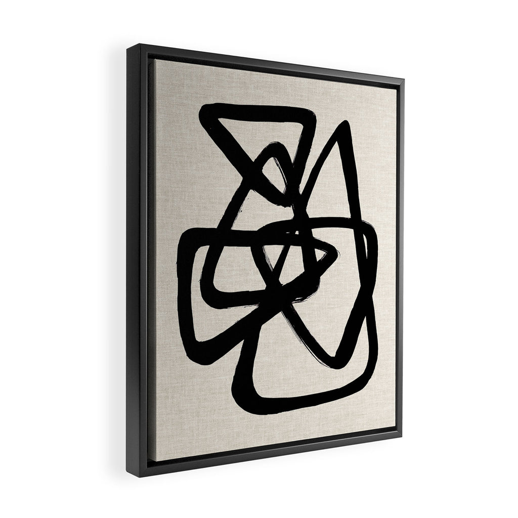 A Family Of Five Framed Canvas Print Gallery Image 2
