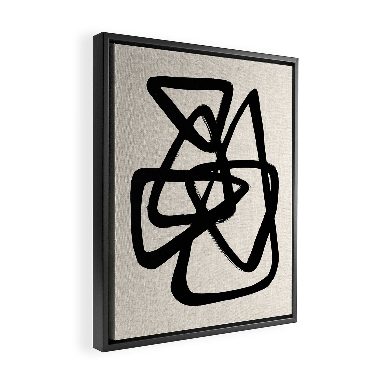 A Family Of Five Framed Canvas Print Gallery Image 2