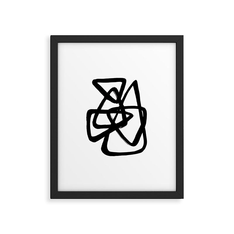 A Family Of Five White Background Framed Art Print Gallery Image 5
