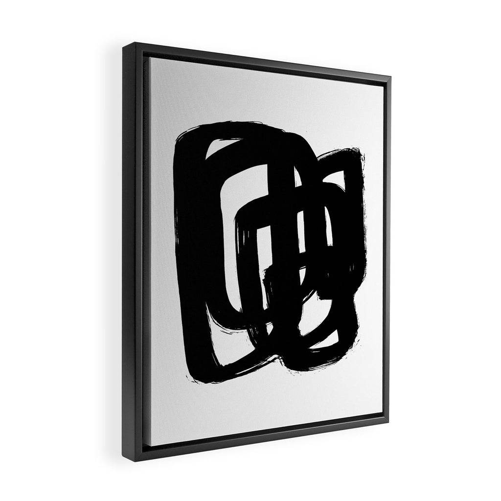 A Heavy Thought White Background Framed Canvas Print Gallery Image 2
