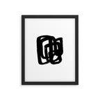 A Heavy Thought White Background Framed Art Print Gallery Image 5